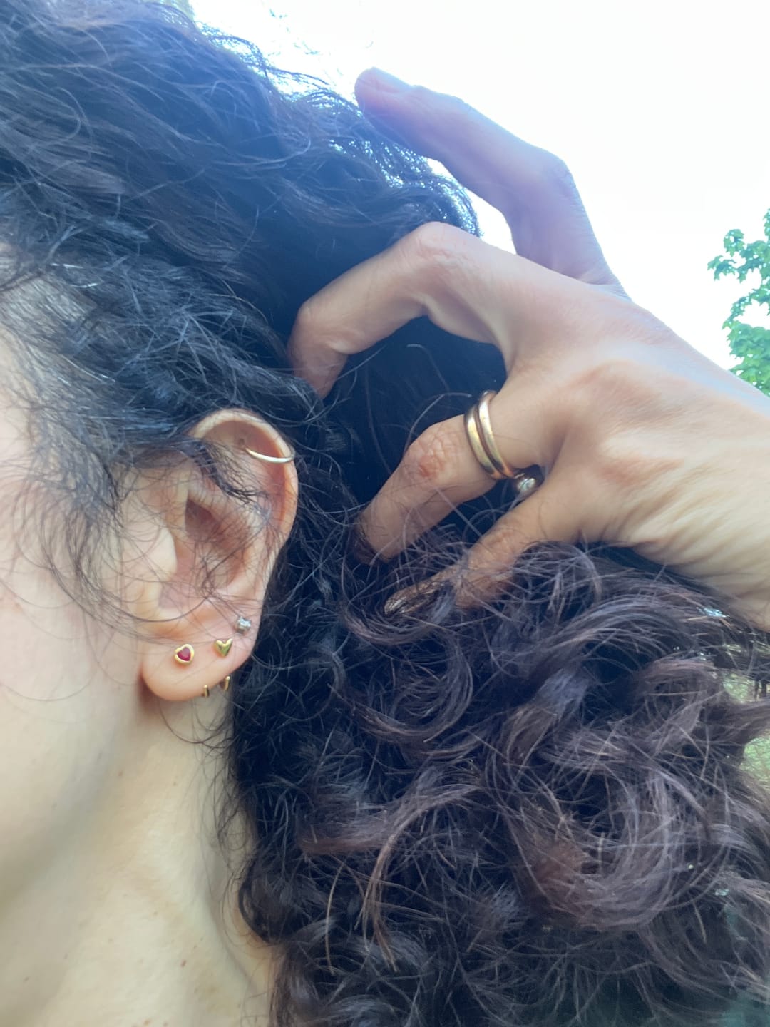 Customer photo review of LOOP HEART - Ruby