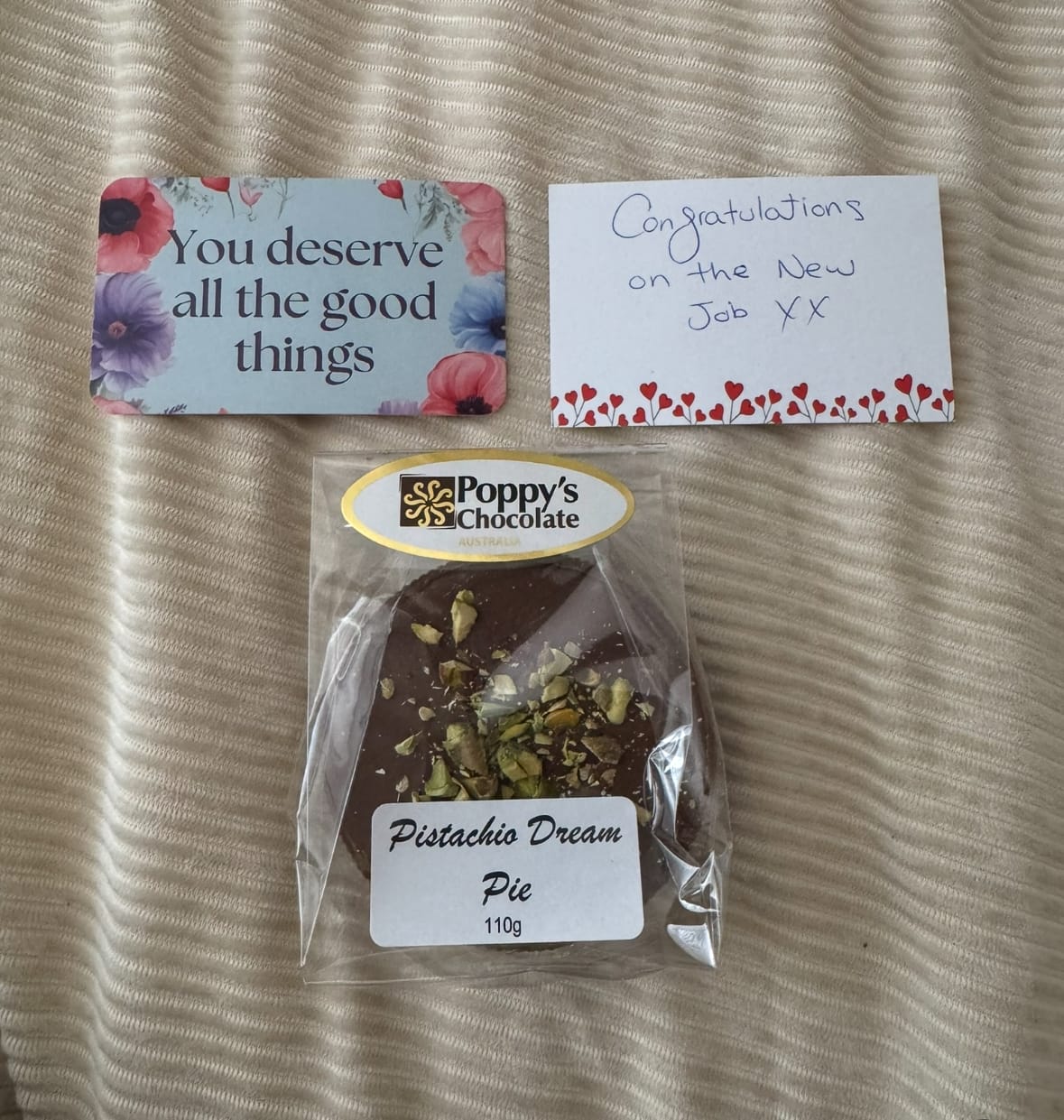 Customer photo review of Gift Card Note