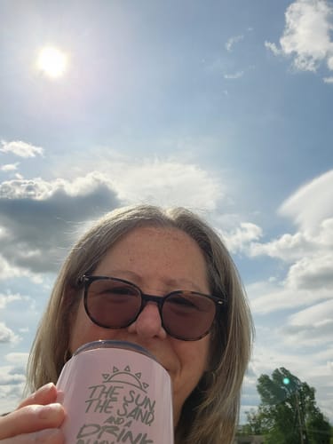 Customer photo review of BUNDLE | The Sun The Sand And A Drink In My Hand 12oz Tumbler