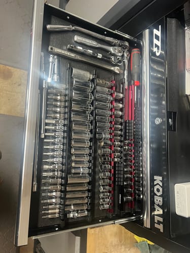 Customer photo review of Aluminum Socket Organizer Rails With Rubber End Caps