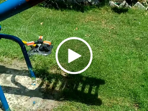 Customer video review of Lot Imported Garden Sprinkler