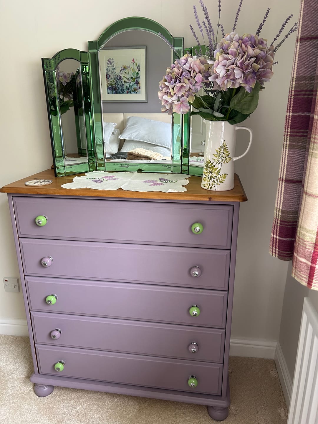 Customer photo review of Ceramic Knob Lilac 40mm