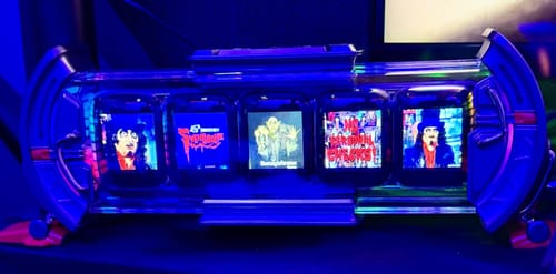 Customer photo review of Divoom Times Gate WiFi Pixel Art Display With Clock And Ambient Light Gaming Desktop Setup Boy & Girl Gift