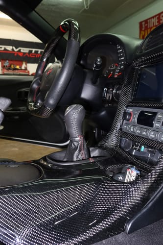 Customer photo review of Genuine Carbon Fiber Dash For Chevrolet Corvette C5 Fits Double Din Radio