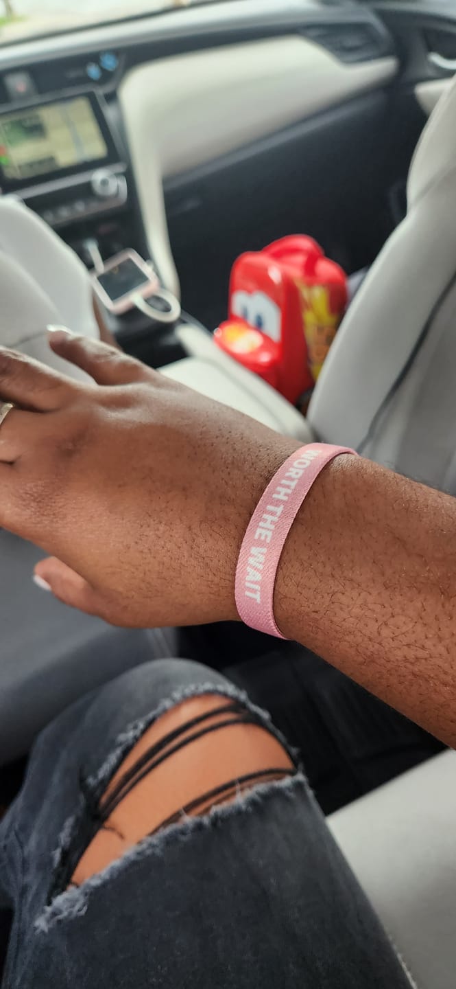 Customer photo review of WORTH THE WAIT WRISTBAND