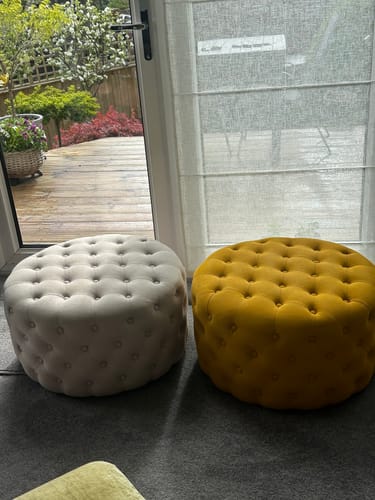 Customer photo review of Fabric Paint -- Mustard Yellow