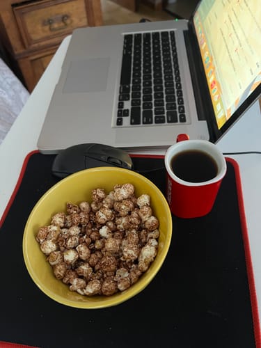 Customer photo review of Pack Puripop Popcorn Chocolate familiar X3