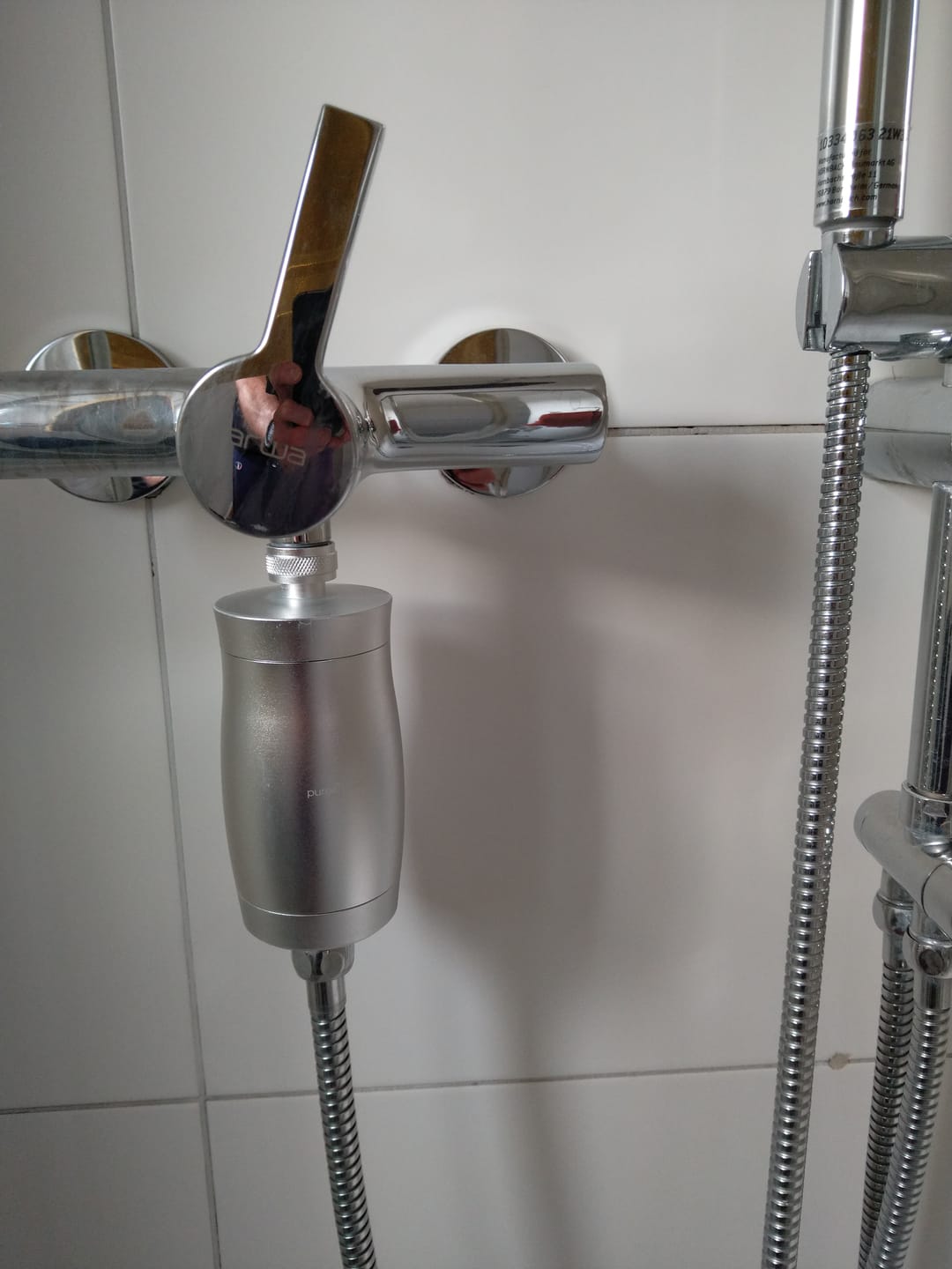 Customer photo review of PureStream Aquapure - Universeller hochleistungs Dusch- und Badewasserfilter