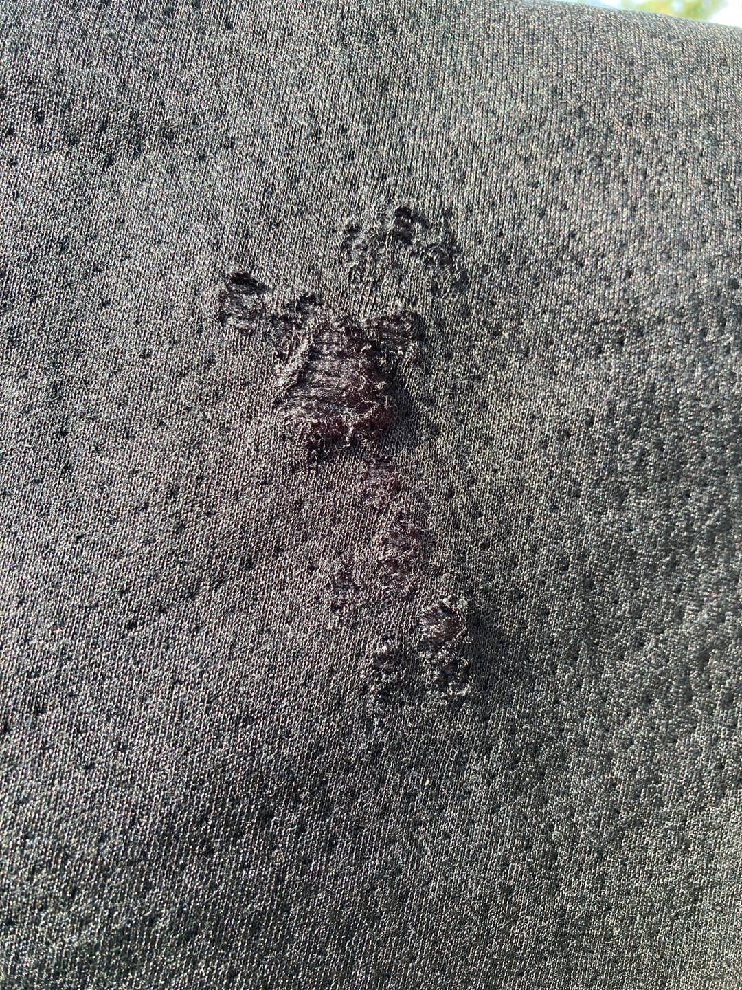 Customer photo review of Waterproof Splash Blanket™️ - Black Bamboo Summer Blanket