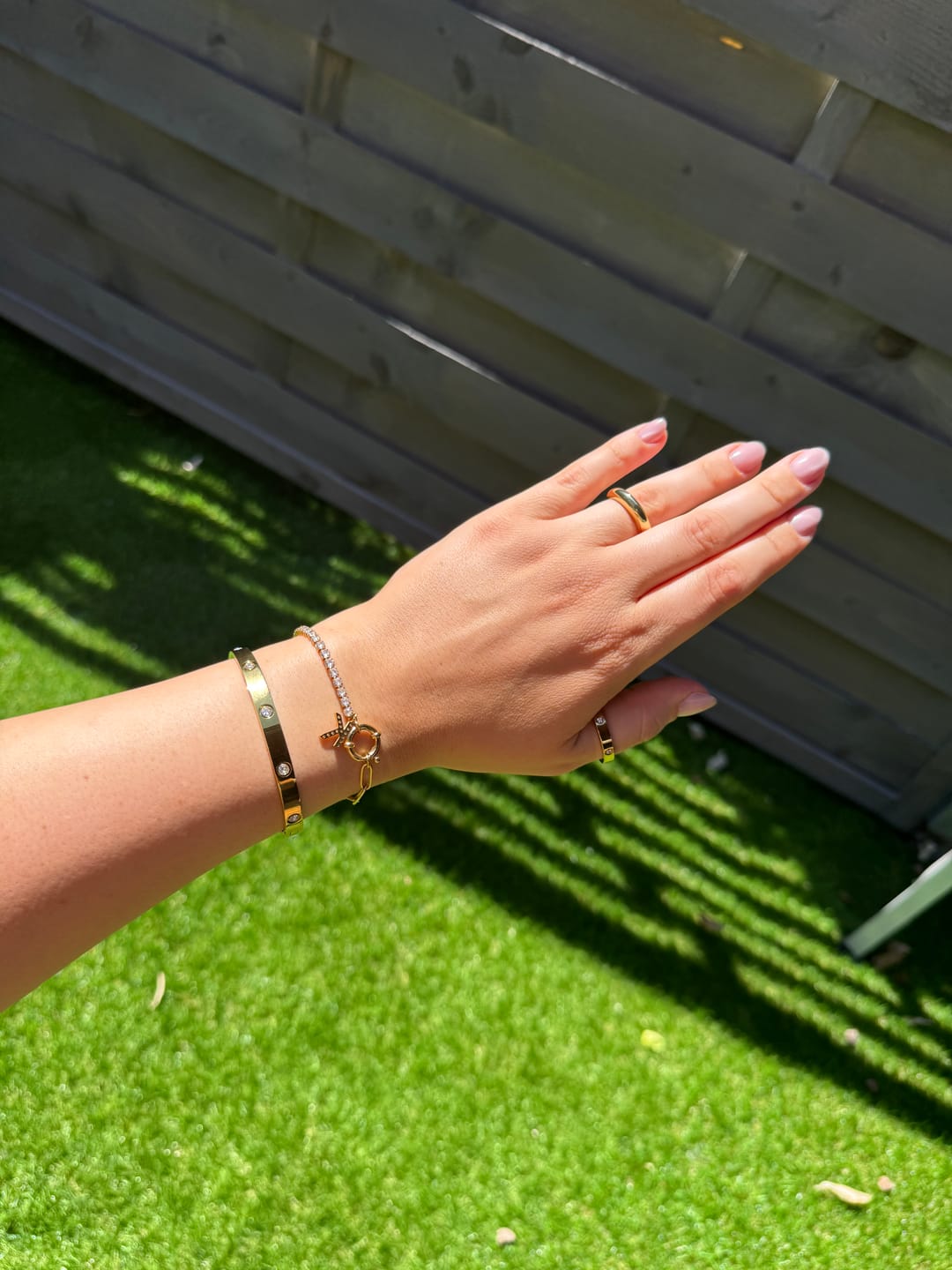 Customer photo review of Arianna Armreif | 18K vergoldet