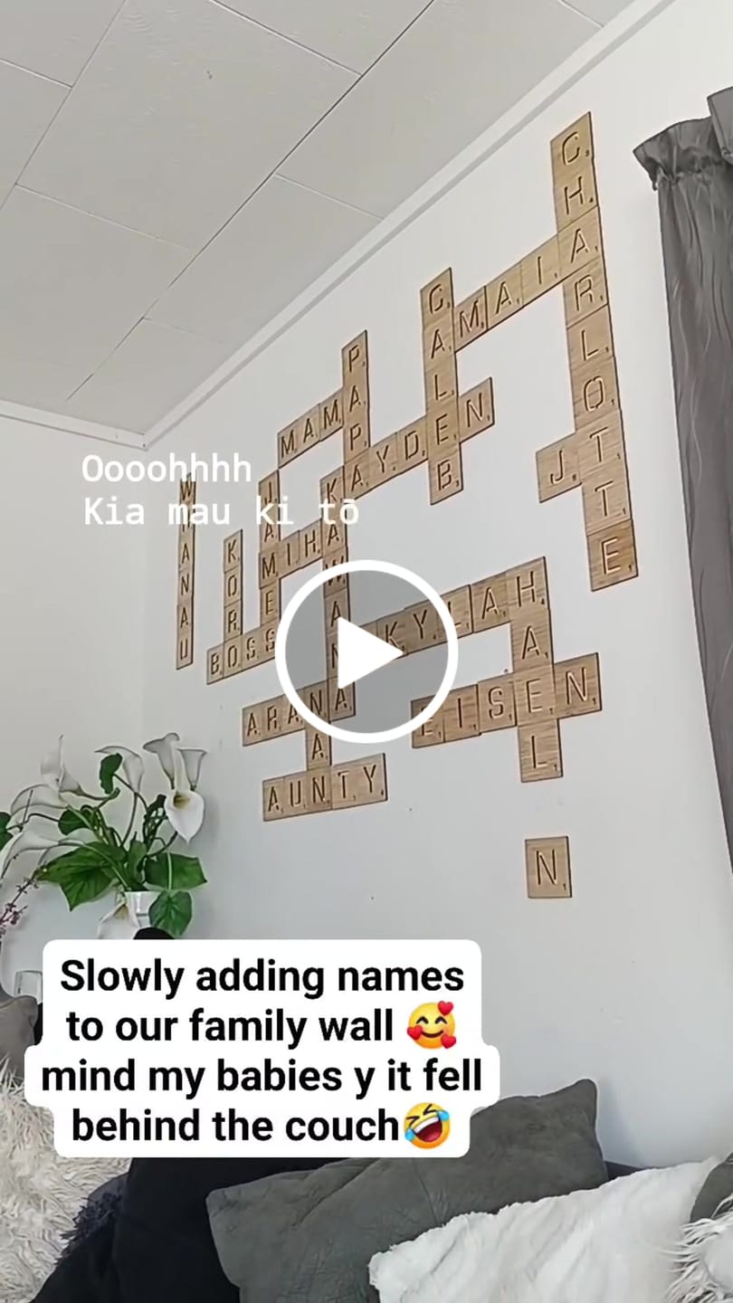 Customer video review of Bamboo Letter Tiles 9cm x 9cm
