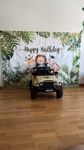 Reseña con foto de un cliente sobre Carro Elétrico para Criança TOYOTA FJ CRUISER 12v 4X4 Camel c/ RODAS DE BORRACHA & ASSENTO EM PELE