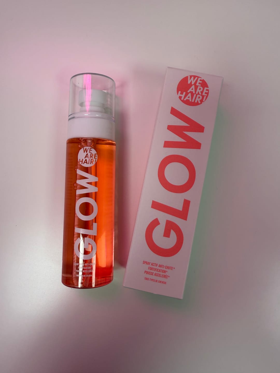 Customer photo review of Glow Hair - Pousse accélérée et anti-chute