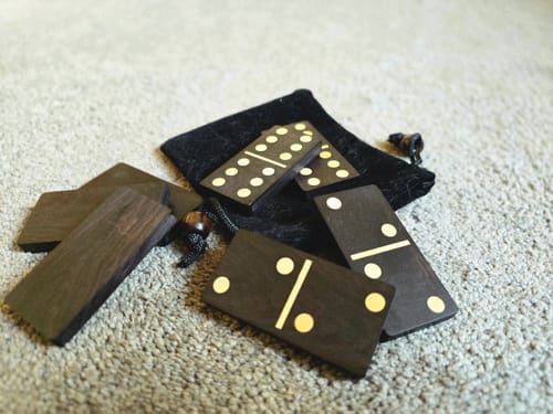 Customer photo review of The Jumping Dominoes by Classicho