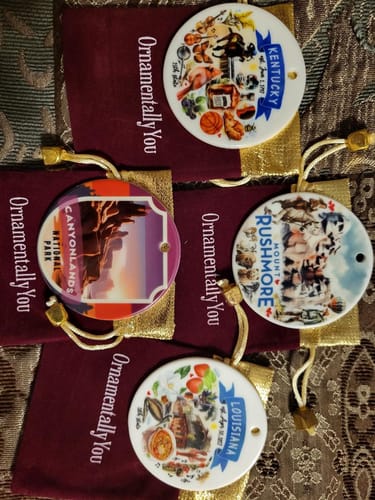Customer photo review of Canyonlands National Park Retro Style Ornament, Utah  Tourist Attraction and Gift