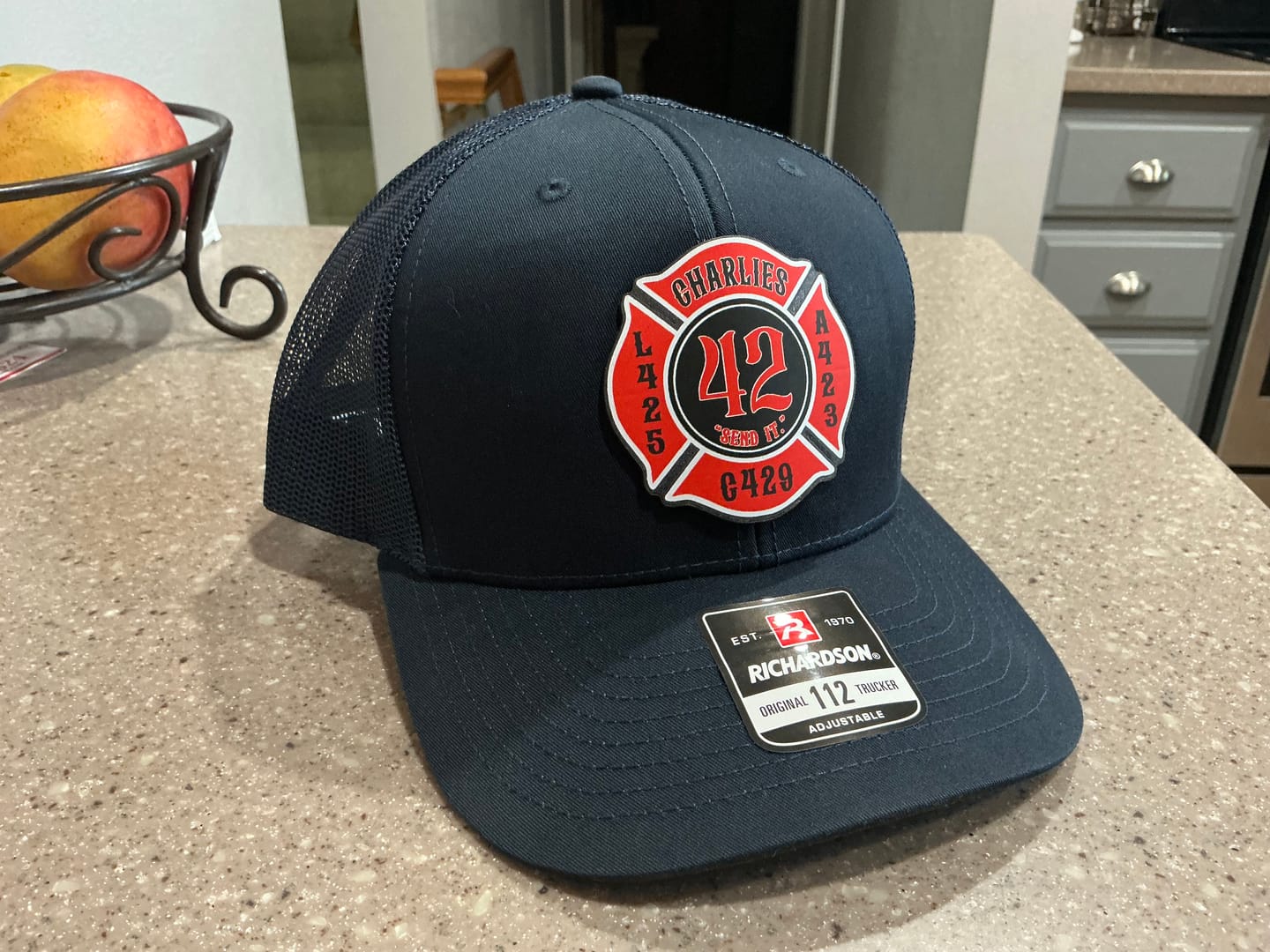 Customer photo review of Full Color Maltese Leather Patch