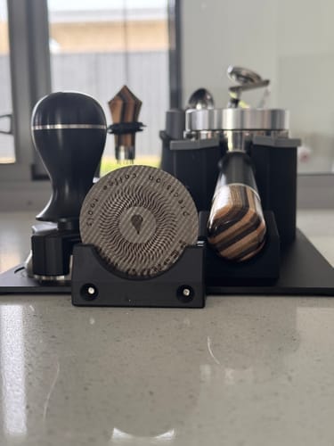 Customer photo review of Modular Puck Screen Holder - Aluminum Matte Black