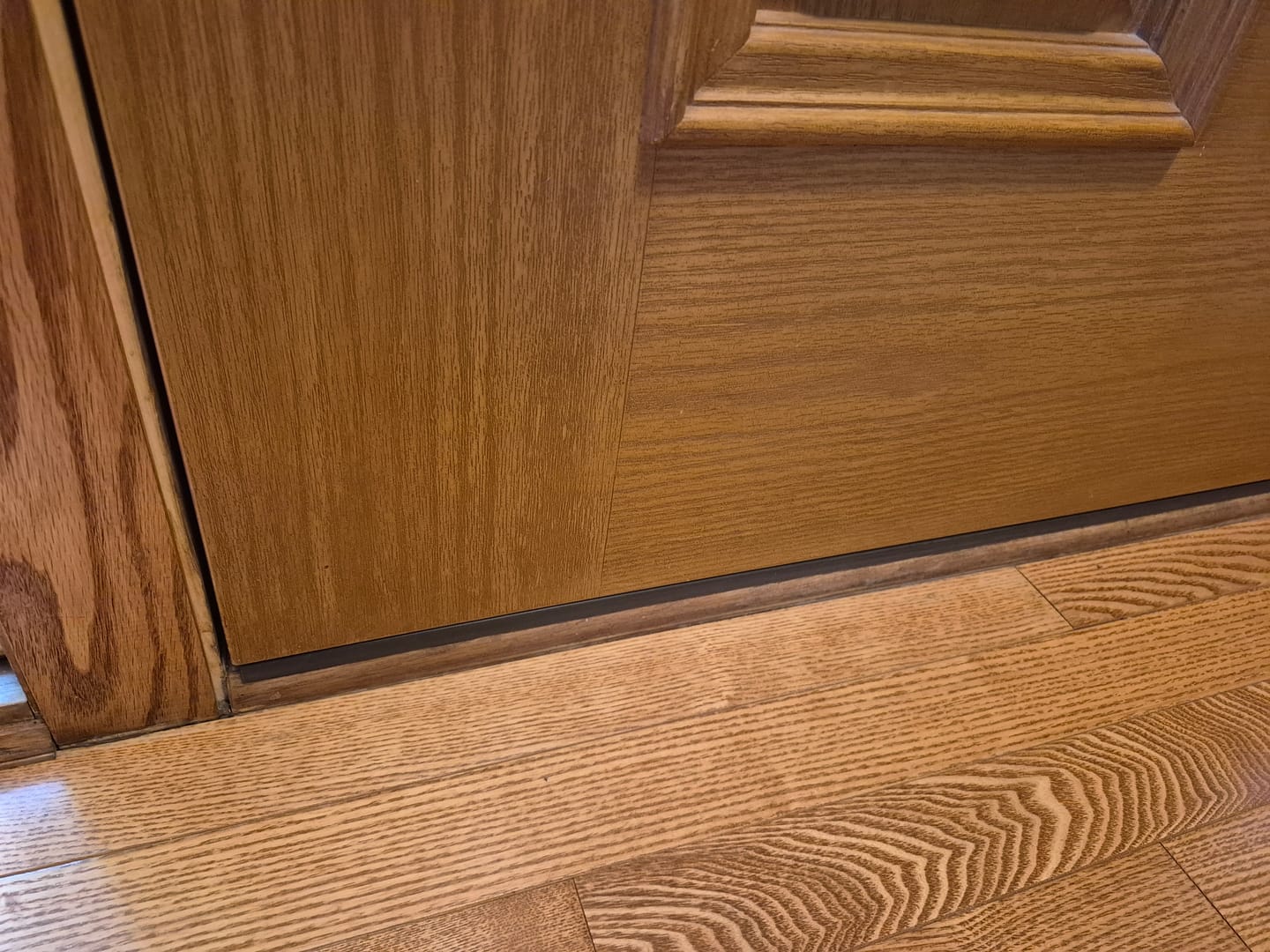 Customer photo review of 36" Pease Slide-On Fiberglass Door Sweep