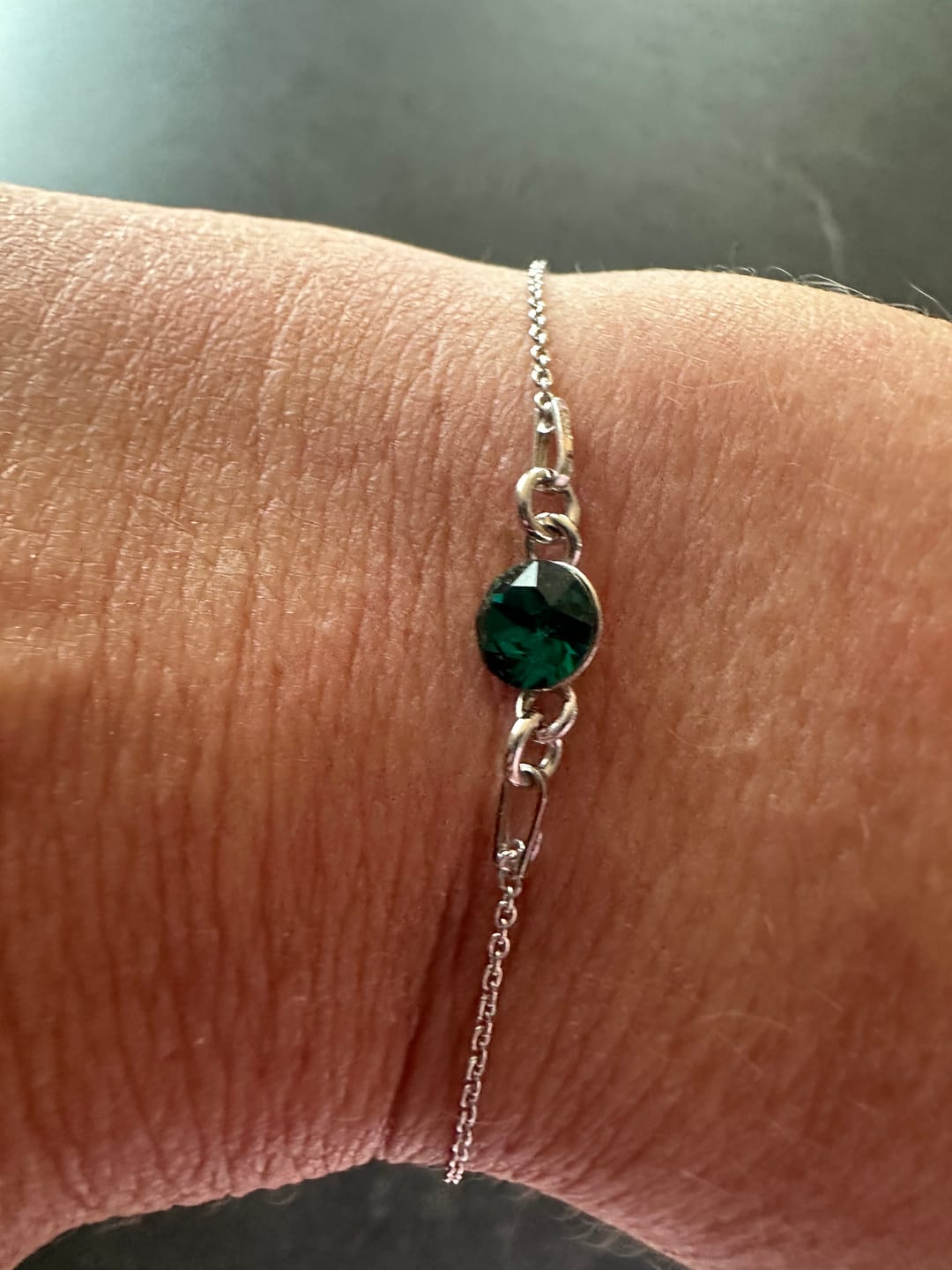 Customer photo review of Armband mit Geburtsstein