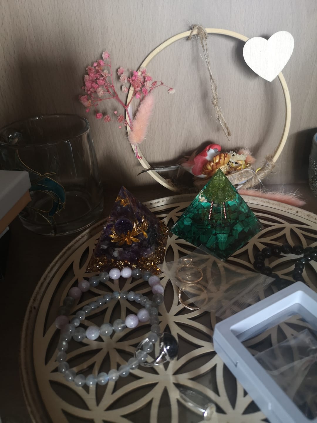 Customer photo review of Orgonite "Lotus Divin" en Améthyste