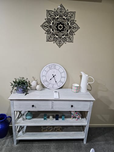 Customer photo review of Mandala Flower Wall Décor