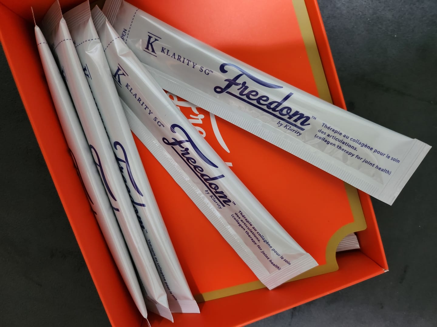 Customer photo review of Freedom by KlaritySGᵀᴹ - Medical Grade Bioactive Collagen Peptides to heal Joint pain
