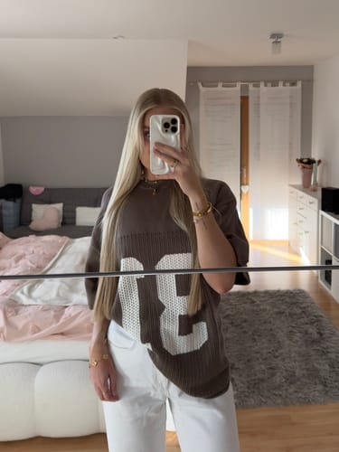 Customer photo review of KNIT JERSEY TAUPE