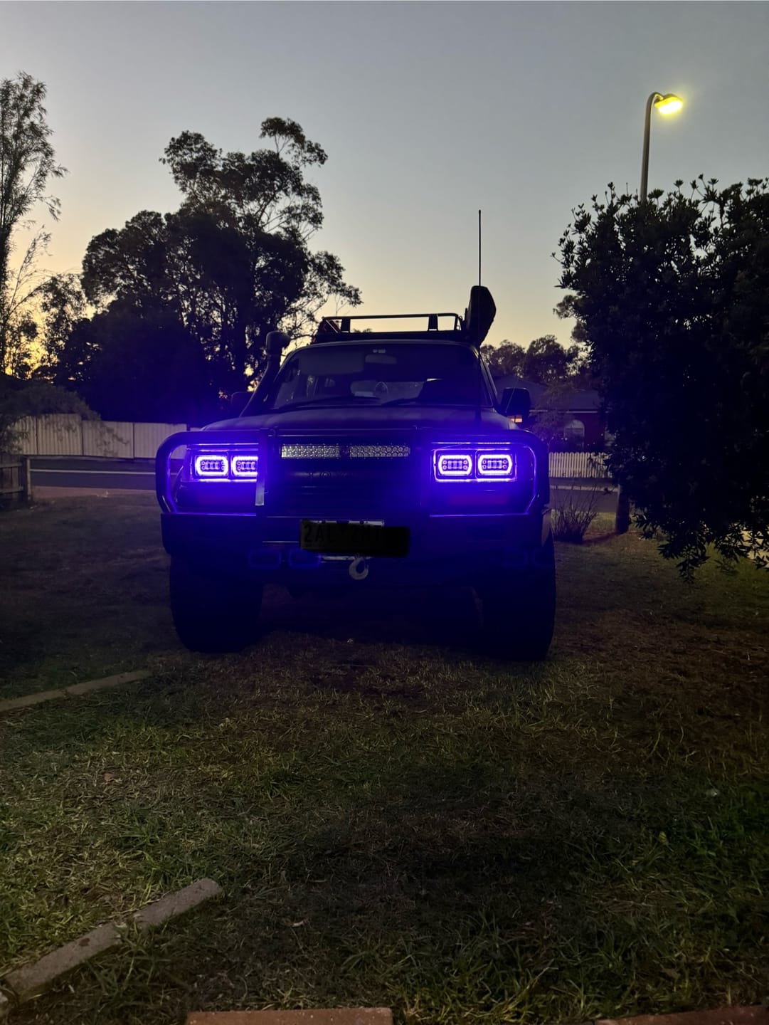 Customer photo review of 4X6" LED Colour Chasing Headlights