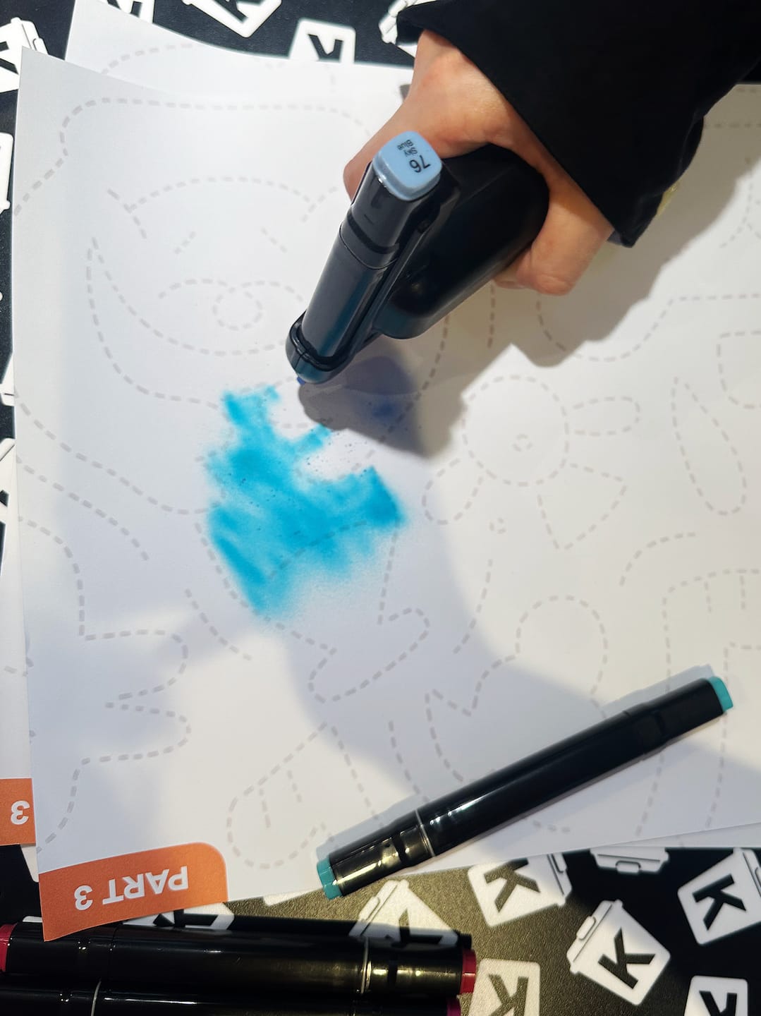 Customer photo review of WINSONS Electric Airbrush Marker