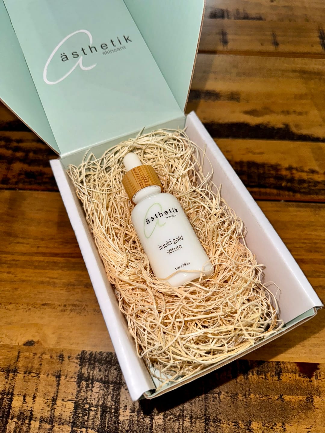 Customer photo review of liquid gold serum | anti-aging active serum • hydrate, glow, protect