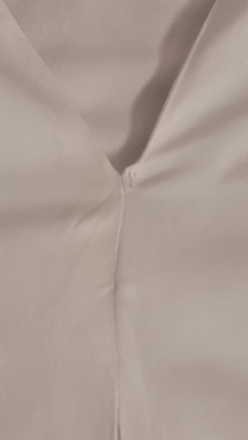 Customer photo review of White Viscose Pleated Top