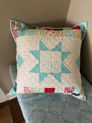 Customer photo review of Stargazing Pillow PDF Pattern