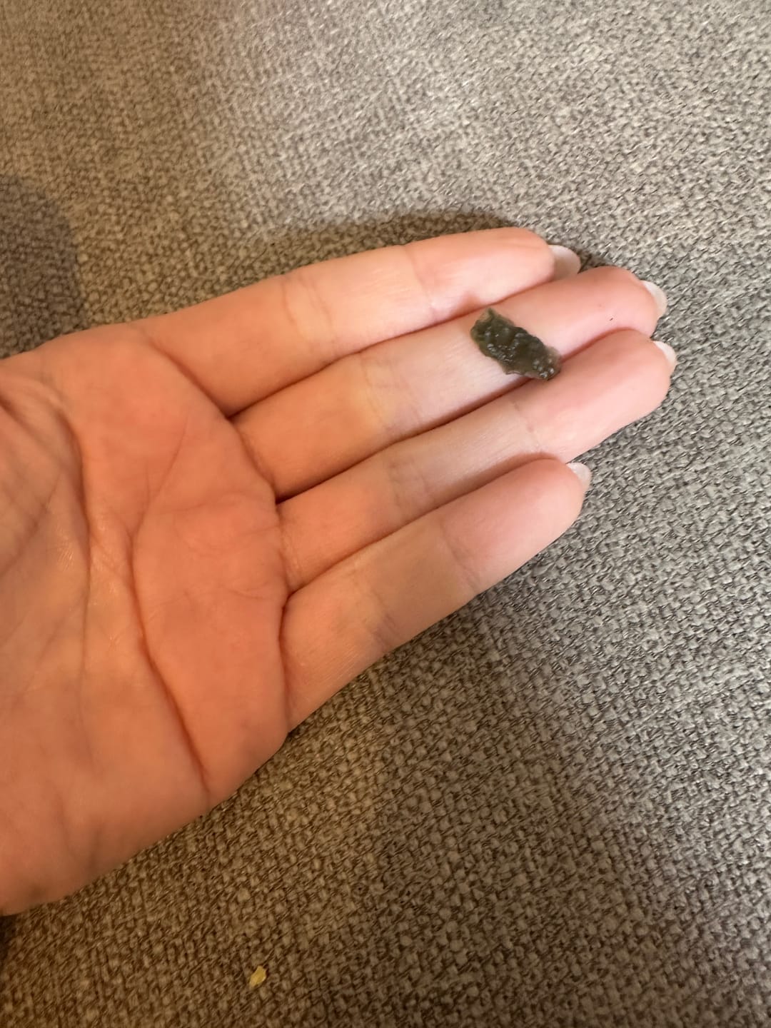 Customer photo review of Moldavite - Rough/raw pieces