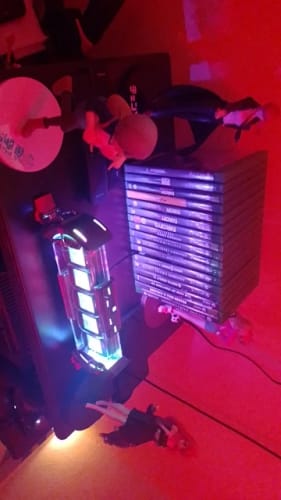 Customer photo review of Divoom Times Gate WiFi Pixel Art Display With Clock And Ambient Light Gaming Desktop Setup Boy & Girl Gift