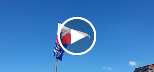 Customer video review of Fahne inkl. Druck