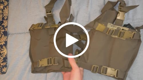 Customer video review of AK47 Chest Rig Split Front 4 Mag GRID