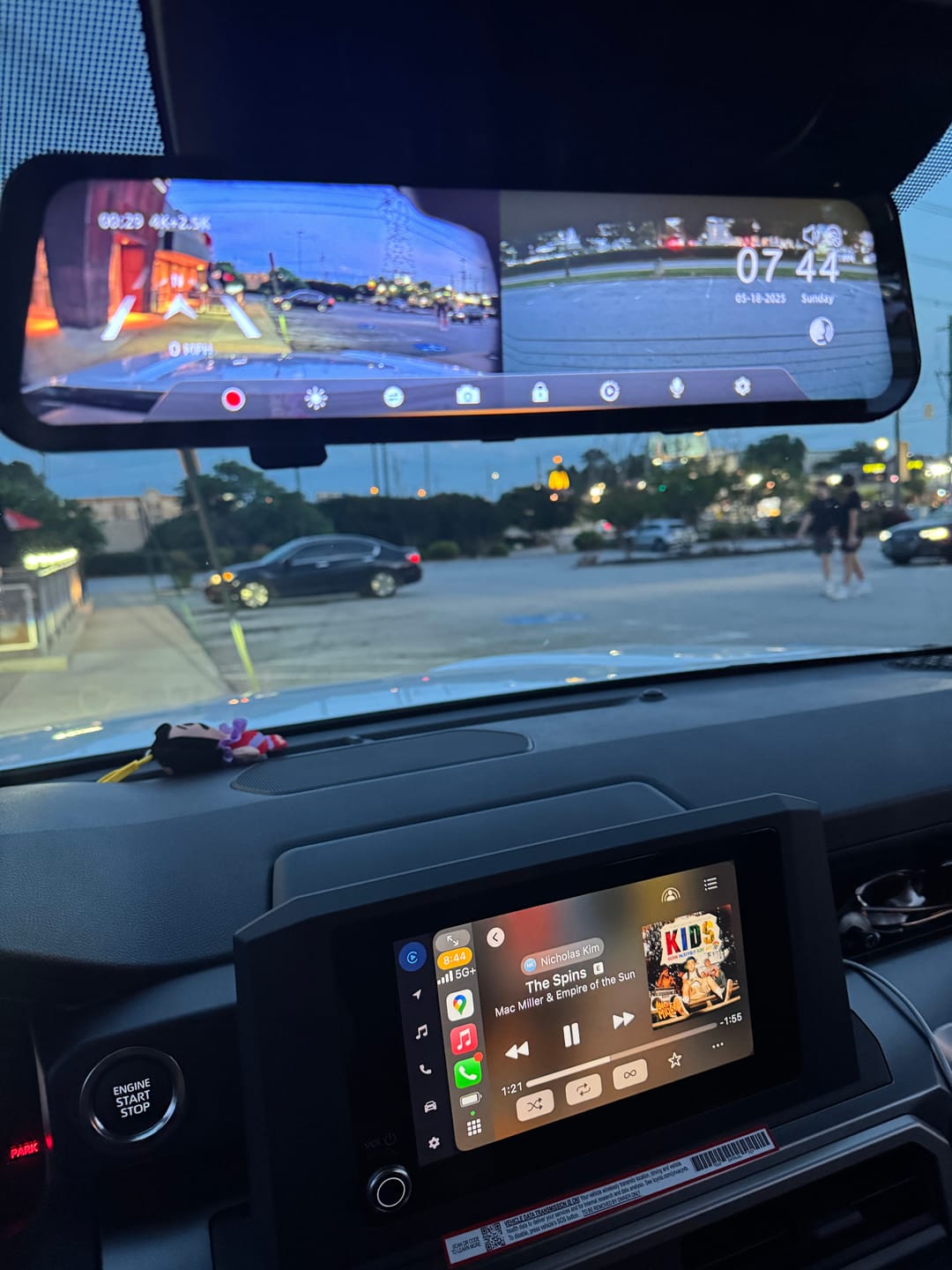 Customer photo review of WOLFBOX G900Pro 12MP WiFi Touch Screen Rear View Mirror Dash Cam Smart Mirror with Exclusive 30-Month Warranty