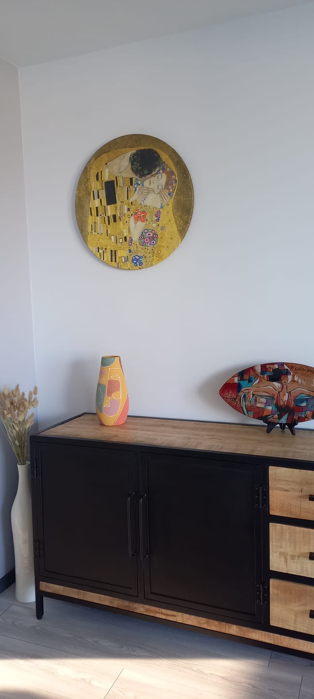 Customer photo review of Tableau Rond - Le Baiser (Klimt)