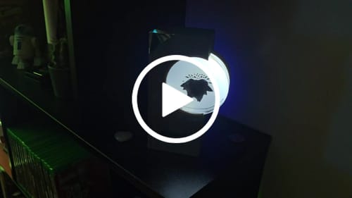 Customer video review of Dancing Ferrofluid Speaker Mate Music Rhythm Lamp (Not a Speaker, No Sound) Perfect Gift