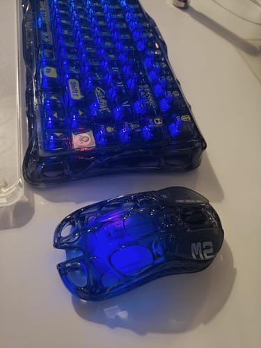 Customer photo review of GravaStar Mercury K1 Lite 75% Wireless Mechanical Gaming Keyboard Gasket Hot Swappable Boy Gift