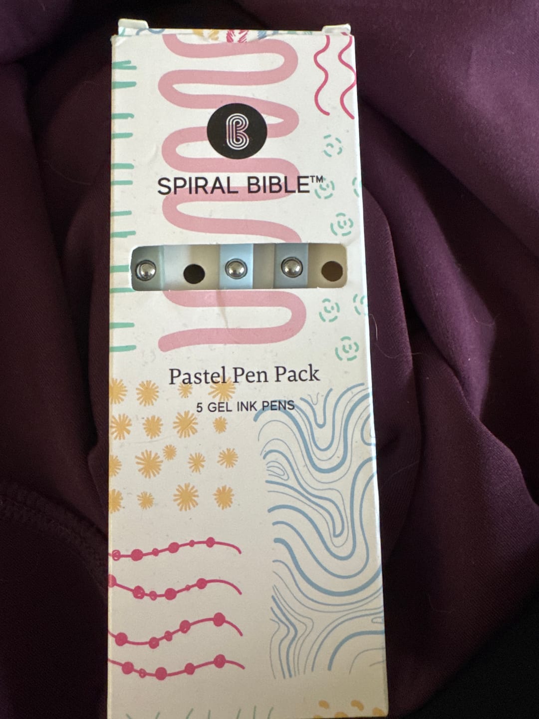 Customer photo review of Spiral Bible™ Pastel Pen Pack