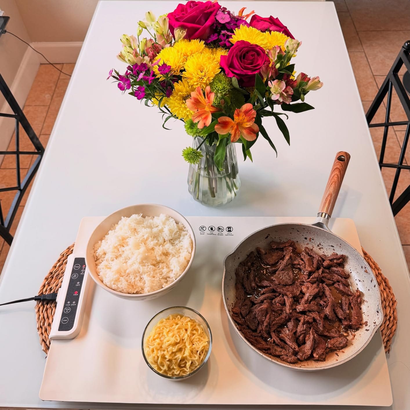 Customer photo review of Flexible Food Warming Mat
