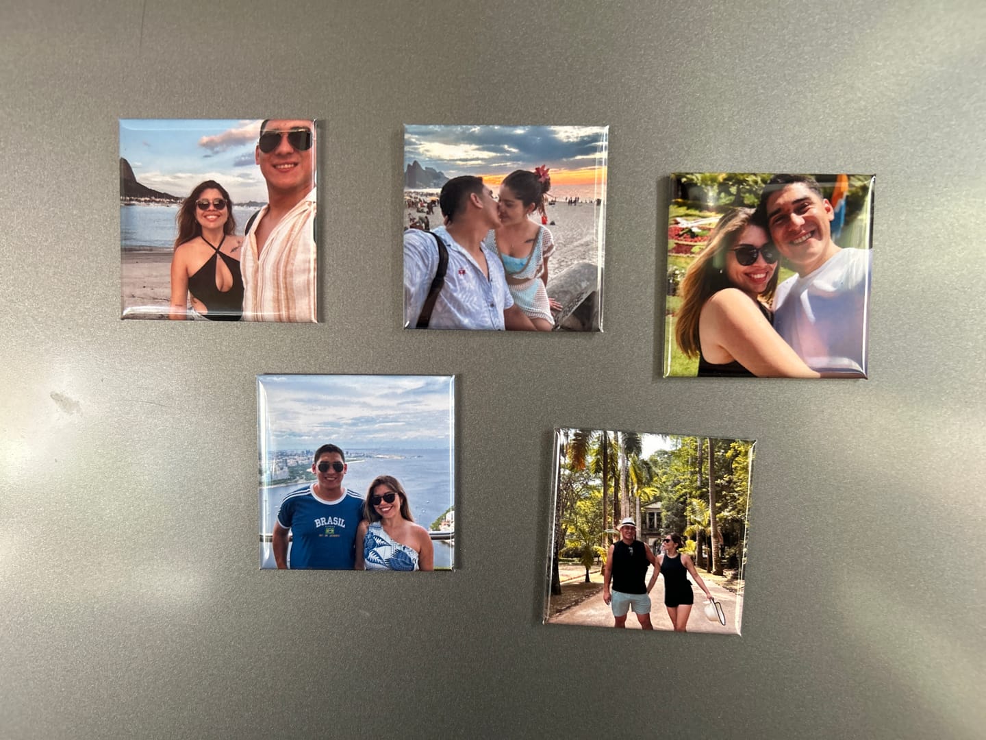 Customer photo review of Pack 6 Imanes personalizados Cuadrados