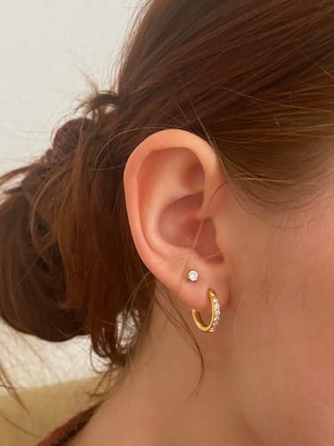 Customer photo review of Klara Ohrringe | 18K vergoldet