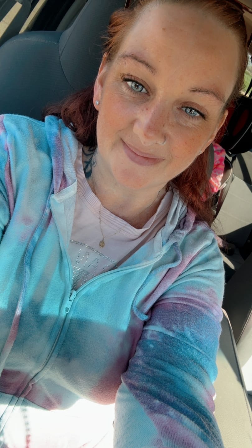 Customer photo review of Aine Swan Lake Blue Prescription Colored Contact Lenses