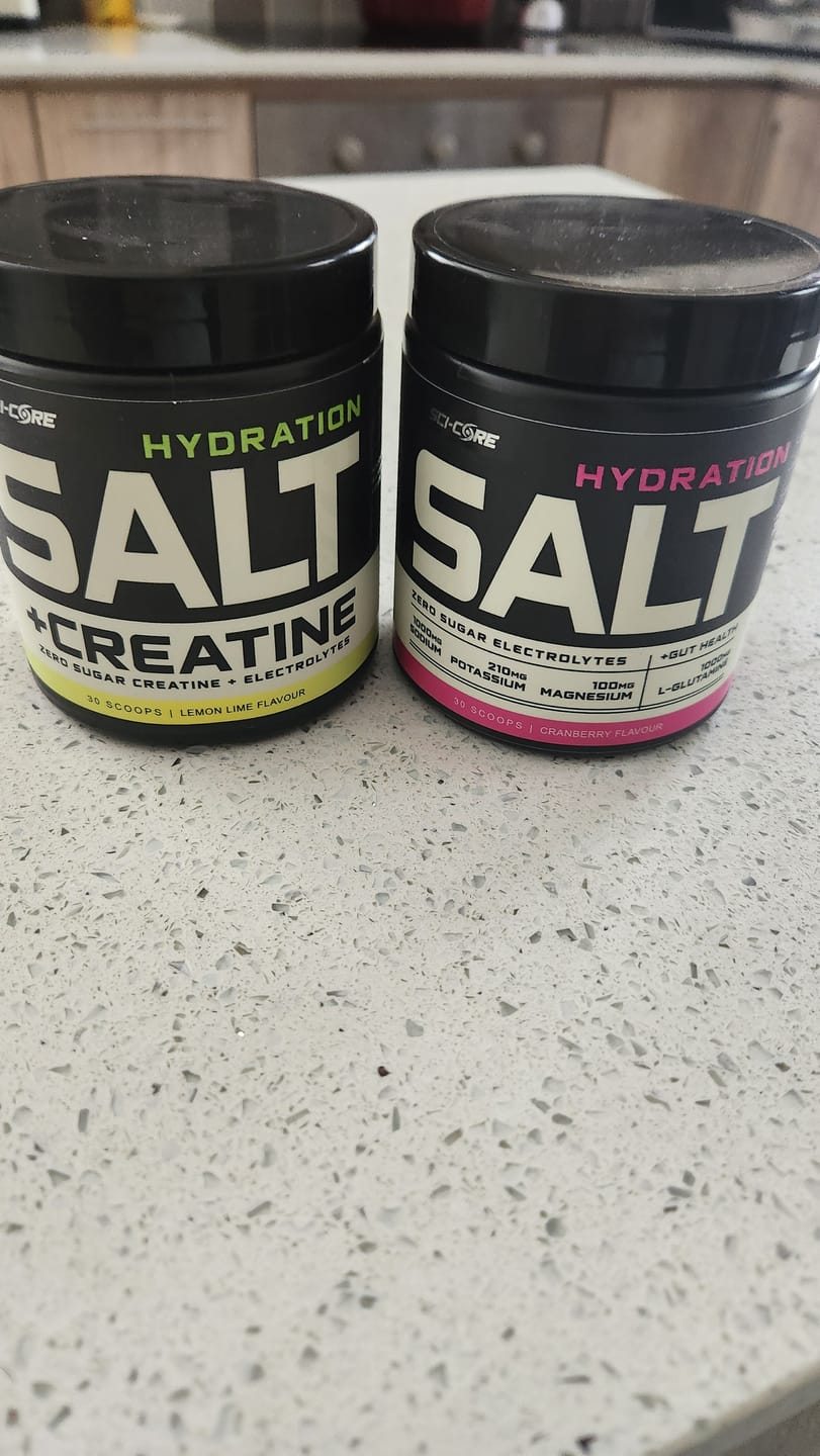 Customer photo review of HYDRATION SALT + CREATINE