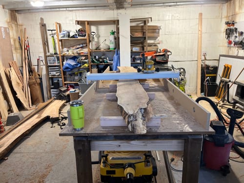 Customer photo review of EcoSled Benchtop Router Sled - Affordable Slab Flattening Jig