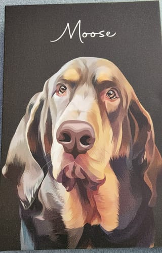 Customer photo review of Pet Art Canvas Wrap