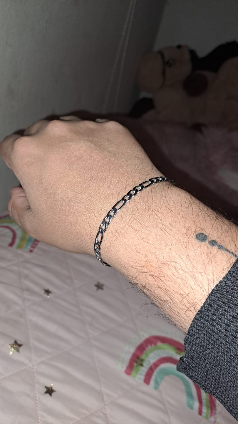 Customer photo review of Pulsera Fígaro 5mm