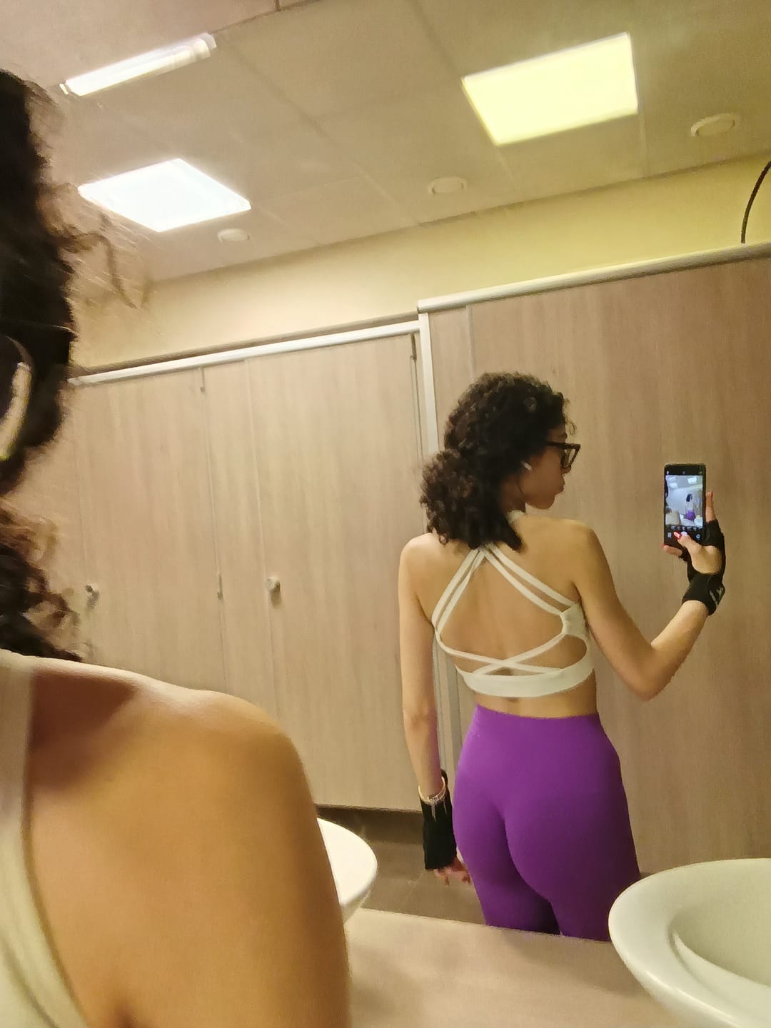 Customer photo review of Leggings Push Up All-Up Violet